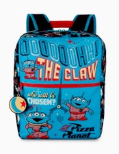 Disney Parks Toy Story Space Aliens Pizza Planet  The Claw 15” H Backpack NEW