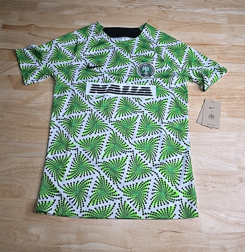 Nike Nigeria Prematch Soccer Jersey Men's Size Small NWT DM9551-398 - 第 1/5 張圖片