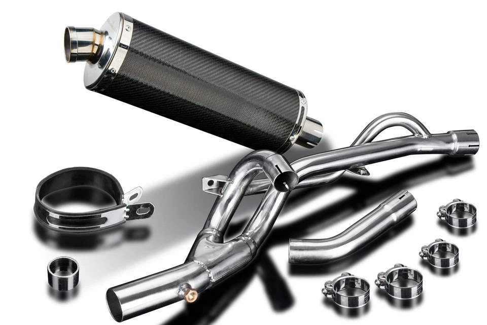 Silenciador de escape Delkevic Suzuki DL650 V-Strom 14" carbono ovalado 17-21 Foto 2 de 3