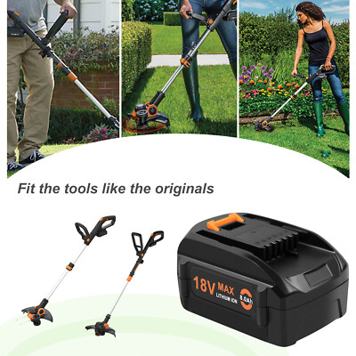 8Ah 20V Li-ion Akku für Worx WA3512 WA3512.1 WA3520 WA3525 WA3575 WA3578 RW9161