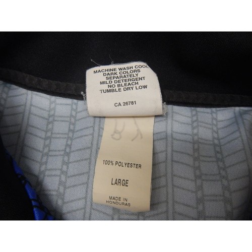 NISOA Official Sports Referee Jersey Long Sleeve Geometric Pattern Blue Black - Picture 5 of 11