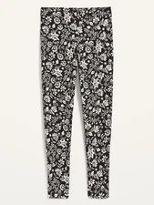  NWT Old Navy Women's Black Floral High Rise Jersey Leggings Pants many sizes
