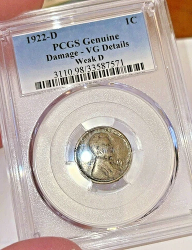 1922-D “Weak D” PCGS VG Details Lincoln Wheat Cent ~ Awesome Variety!