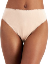 Charter Club Everyday Cotton High-Cut Brief Underwear-chai-XL