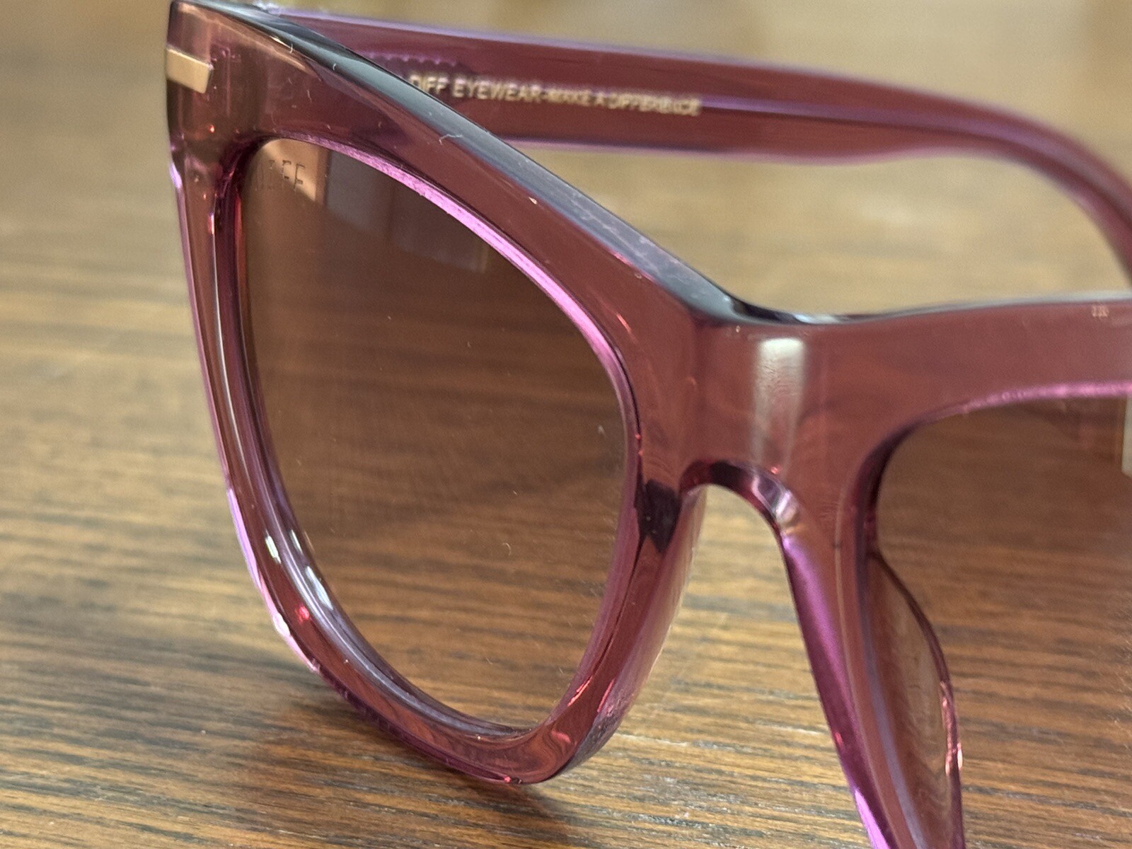 DIFF Eyewear "Alyssa" Macarena Pink Crystal with … - image 3