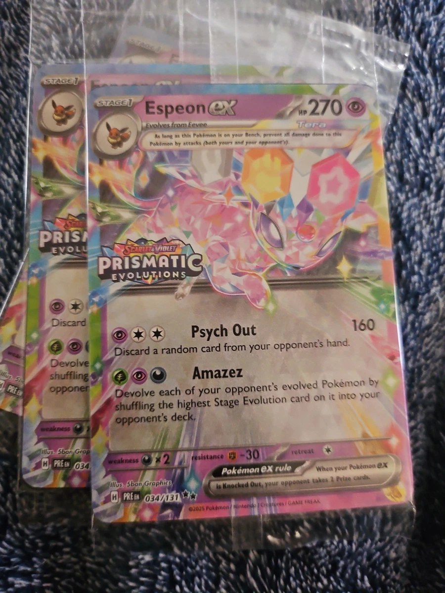 Preços baixos em Cartões TCG Espeon ex Pokémon | eBay