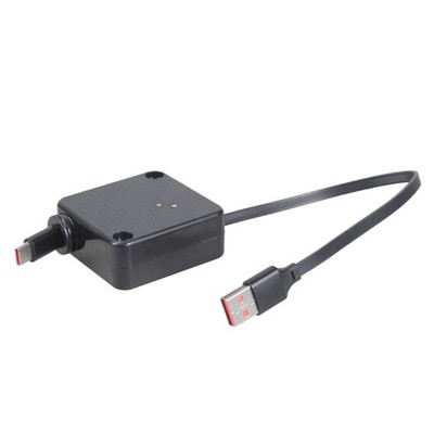 Single Direction Stretch USB C Cable Elastic Length Charging Station Easy Setups