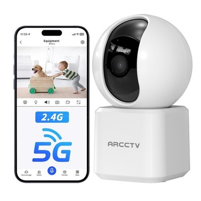 3MP Wireless Home Indoor Security Camera Night Vision WiFi PTZ Baby Pet Monitor