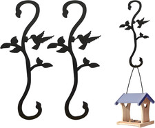 2 PCS Hummingbird Bird Feeder Hanger Hooks For Outdoors Hanging Wind Chimes New