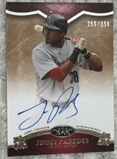 2012 Topps Tier One  On the Rise Autograph Jimmy Paredes #OR-JPA 290/350  Astros