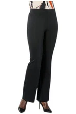 IMAN Global Chic Women's Ponte Knit Bootcut Pant Black