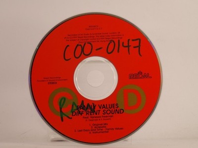 FAMILY VALUES DIFFERENT SOUND (X3) 4 Track CD Single including Plastic Sleeve RE