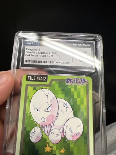 CGC 8 Exeggcute 102 Bandai Carddass 1997 Japanese Pokemon TCG - Bild 3 von 4