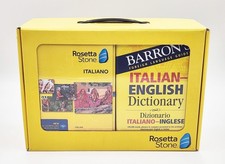 New Rosetta Stone Italian Level 1-5 w/ Headphone Barron's Book