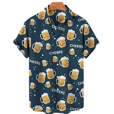 Beer Ingredients Craft Brew Hawaiian Shirt Funny Drinking Party Shirt F