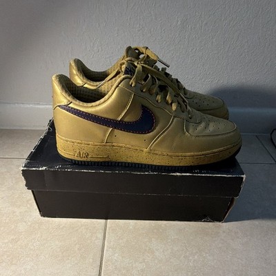 Nike Air Force 1 Low Men s Charles Barkley Size 10.5 Gold Blue Red Shoes