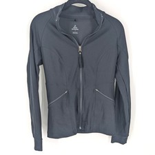PrAna Jara Jacket Womens Small Black Zip Up Athletic Full Zip Pockets Activewear