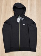 Image of Hugo Boss Men’s Active Zip Up Hoodie With Reflective Logo - Small - BRAND NEW