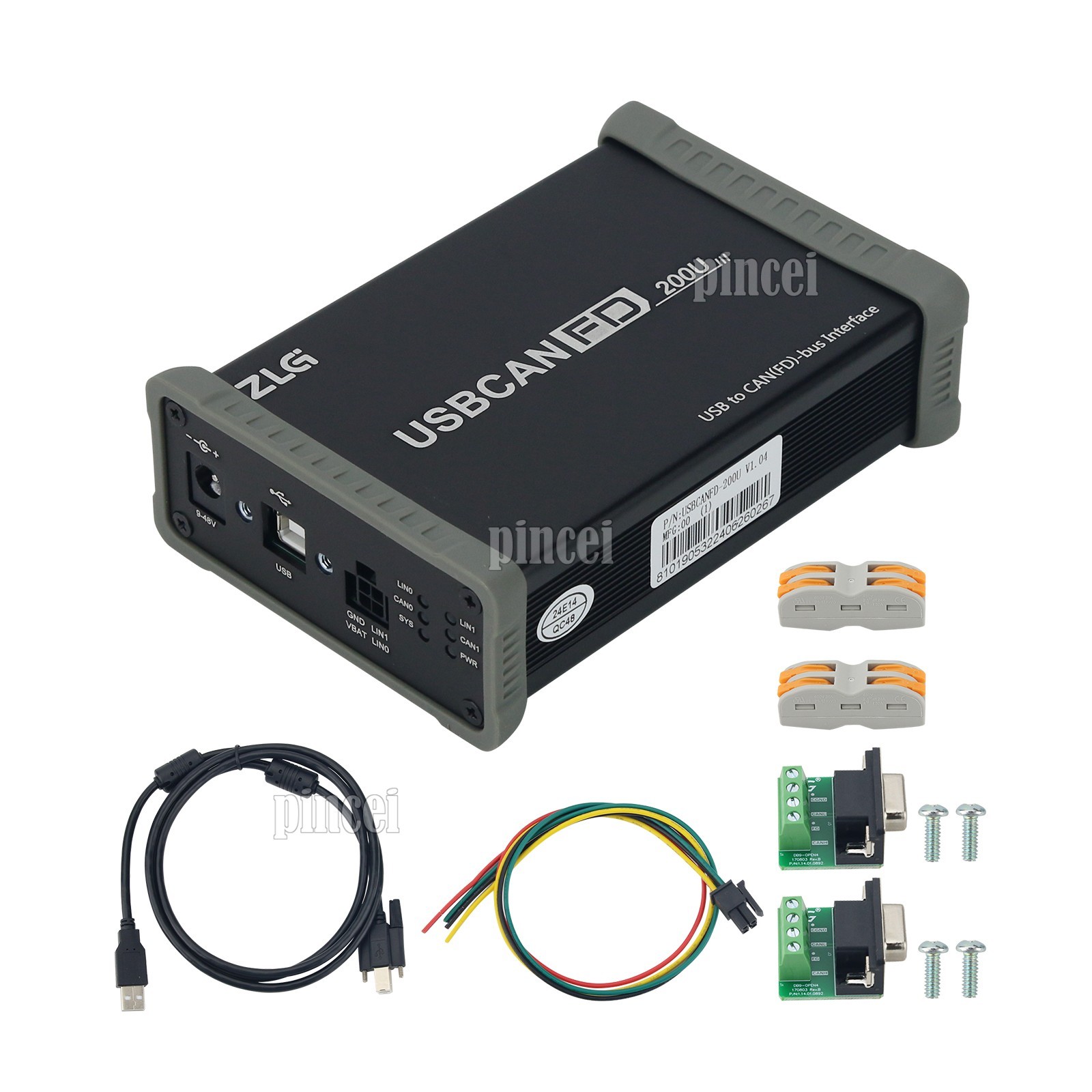 ZLG USBCANFD-200U Interface Card 2-Channel USB to CANFD Analyzer