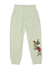 The Grinch Girls Gray Sweatpants Small tots