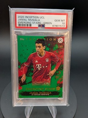 2020-21 Topps Inception UCL - Jamal Musiala /99 Emerging Stars RC Rookie PSA 10
