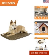 Lectro-Soft Orthopedic Outdoor Heated Dog and Cat Bed for Medium Dogs or Big ...