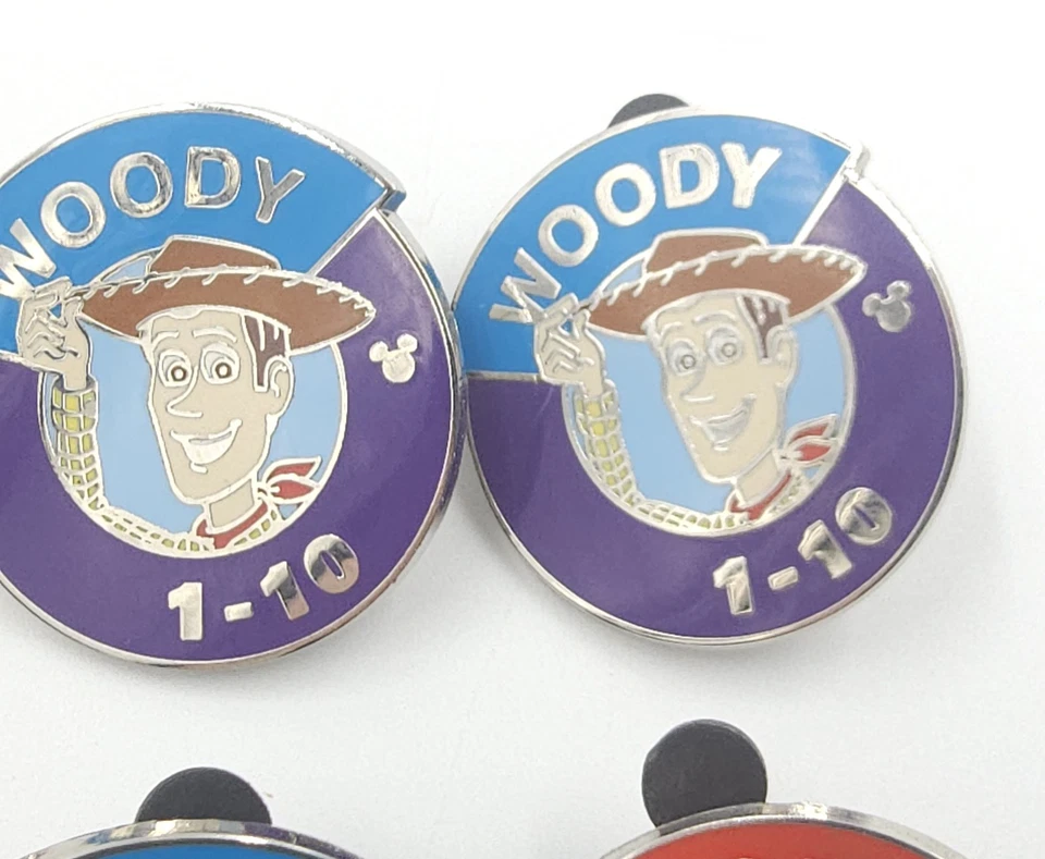 6 Disney Pins - Heroes/Villians Magic Kingdom Parking Lot Signs Hidden Mickey - Image 3 of 4