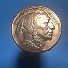 * 1924-P * SOLID+ GEM BU MS BUFFALO NICKEL * FROM ORIGINAL COLLECTION Toner !!