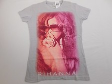 NEW 2011 Rihanna Loud Tour T-Shirt Light Grey Pink Womens Small Shh Pink Photo