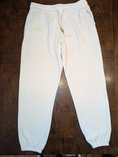 Athleta Girl Joggers Sweatpants Size XL 14 Drawstring Light Pink Elastic Waist