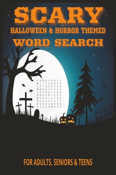 Wortsuche Halloween & Horror 6X9 Zoll, 110 Seiten, Geschenkbuch, RäTsel-image