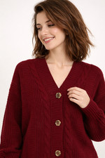 Damen Strickjacke Basic Cardigan Winter Herbst Strickjacke  Alltag Büro Freizeit