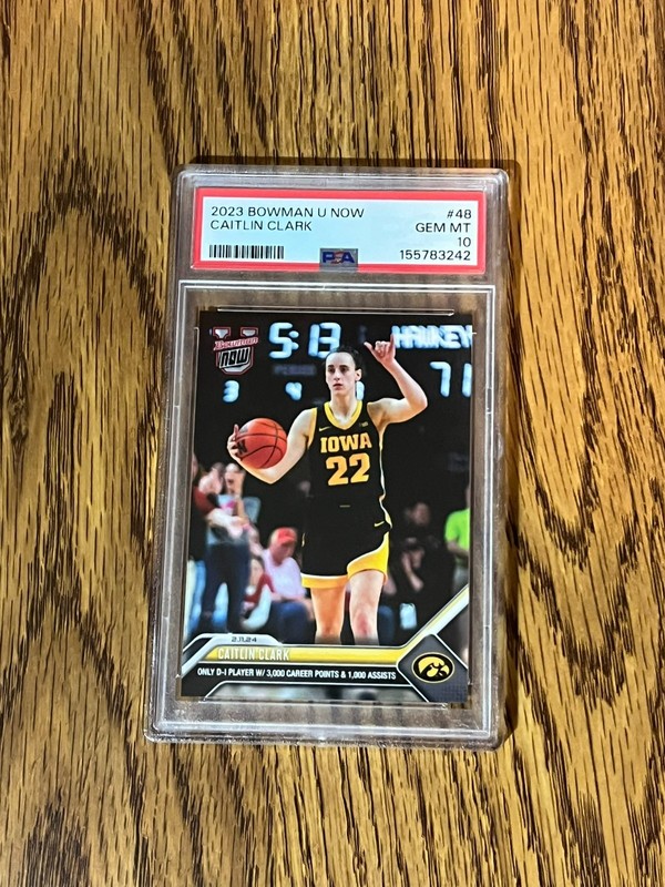2023 Bowman U Now #48 Caitlin Clark PSA 10
