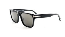 TOM FORD TF 1205 Calder Sunglasses 01A Black /Gray lenses 55 New