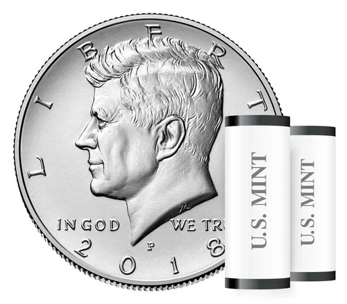2018 P&D KENNEDY HALF DOLLAR Set (2 COIN SET) Brilliant Uncirculated.