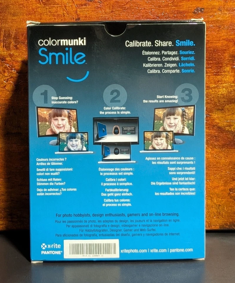 Dispositivo de calibración de monitor X-Rite ColorMunki Smile para edición de fotos y videos NUEVO Foto 2 de 4