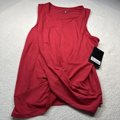 Level Up Active Cropped Muscle Tank Top Exercise Fitness Barberry Running Medium