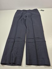 VTG Lauren Ralph Lauren Dress Pants Mens 38x32 Navy Wool Flat Front NWT Business