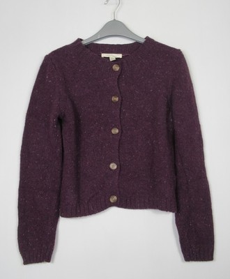 Seasalt Damen Dawson Pick Merinowolle Strickjacke Traube Größe 8-18