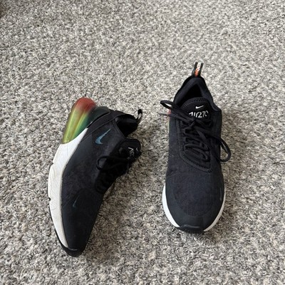 Nike Air Max 270 SE Black Laser Orange Volt Ombre Gradient Vapormax Men sz 10.5