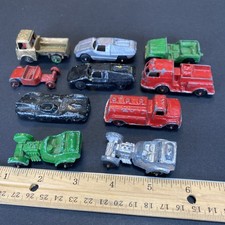 VTG TOOTSIETOY USA DIECAST Car  Truck Lot of 9  1 Midgetoy, tanker firetruck