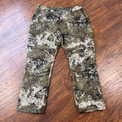 #ad Cabelas Pants Mens 2XL Green Camo Strata Hunting Outdoors Breathable Stretch $28.98