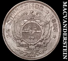 1895 South Africa 2 1/2 Shillings- Silver- Semi Key- Extra Fine+ #J5638
