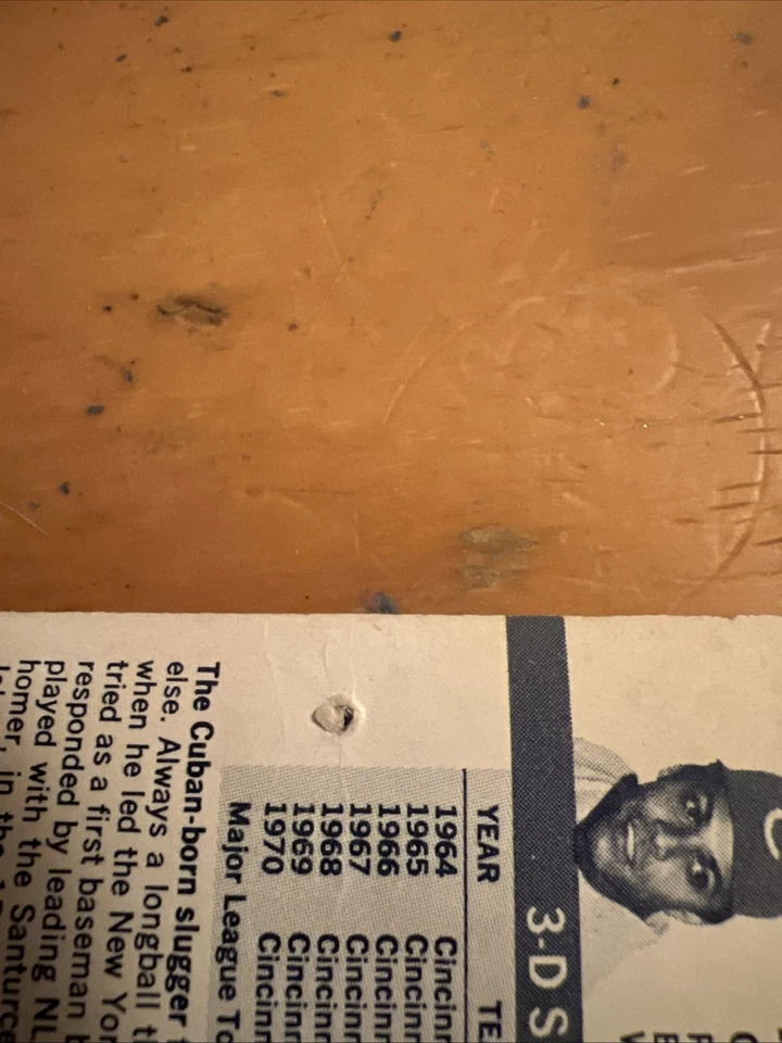 1971 Kelloggs 3D Super Stars 1970 XOGRAPH #58 Tony Perez, CINCINNATI REDS - Image 3 of 3