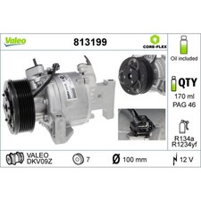 Kompressor Klimaanlage VALEO 813199 für Smar...
