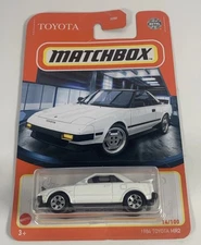 Matchbox  1984 Toyota MR2 White Headlights Up  1:64 -DAMAGED PACKAGE-