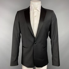 Paul & Joe Taille 38 Veste De Sport En Laine Noire À Revers