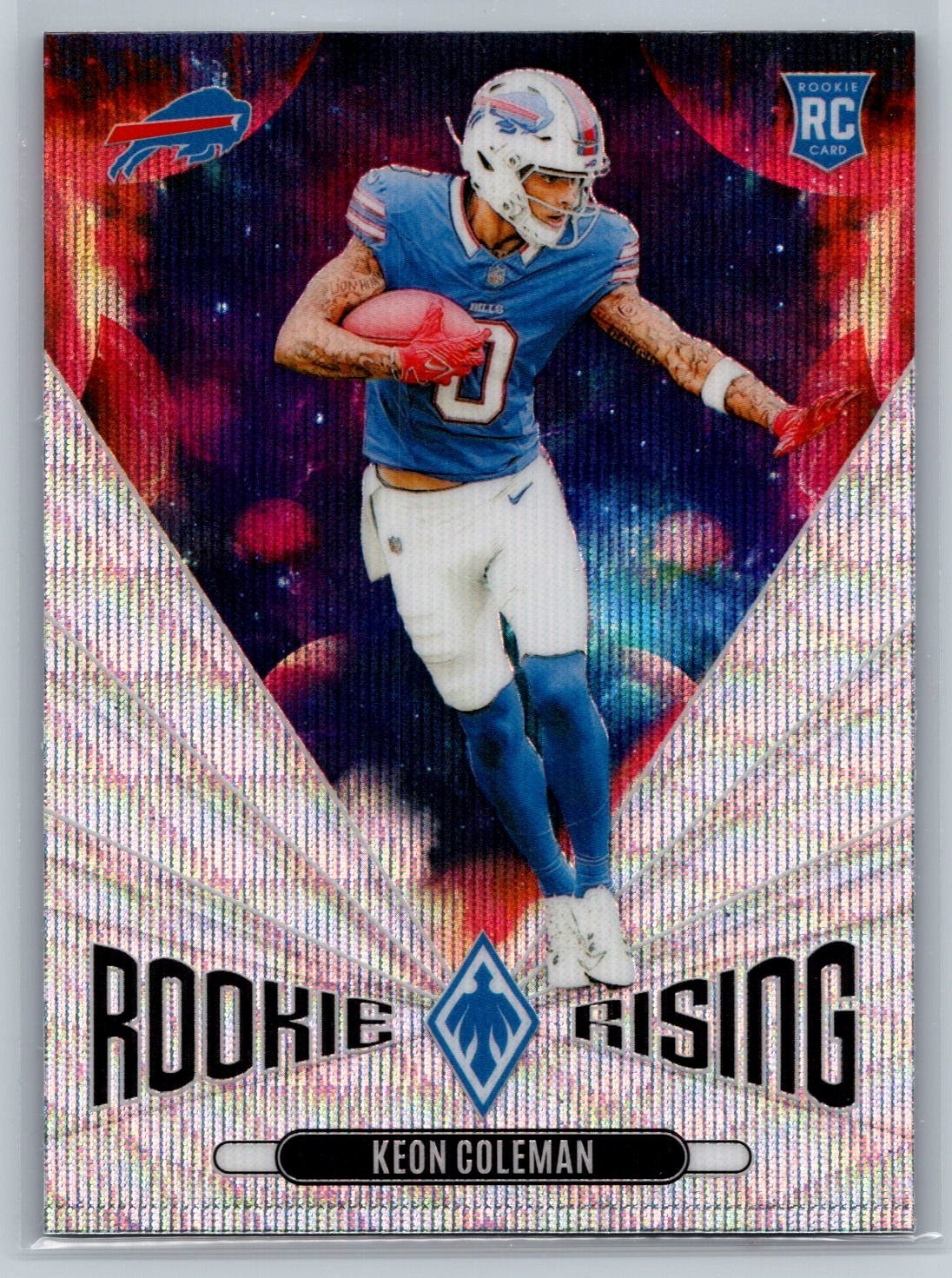 2024 Panini Phoenix - Rookie Rising Keon Coleman #RR-KCN Wave (RC) Buffalo Bills