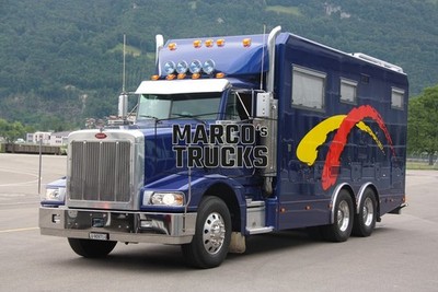 LKW Foto Peterbilt 379 Truck Schweiz blau #k3je