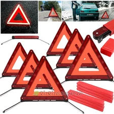 6xEmergency Warning Reflective Triangles Safe Roadside Warming Kit for Car Truck